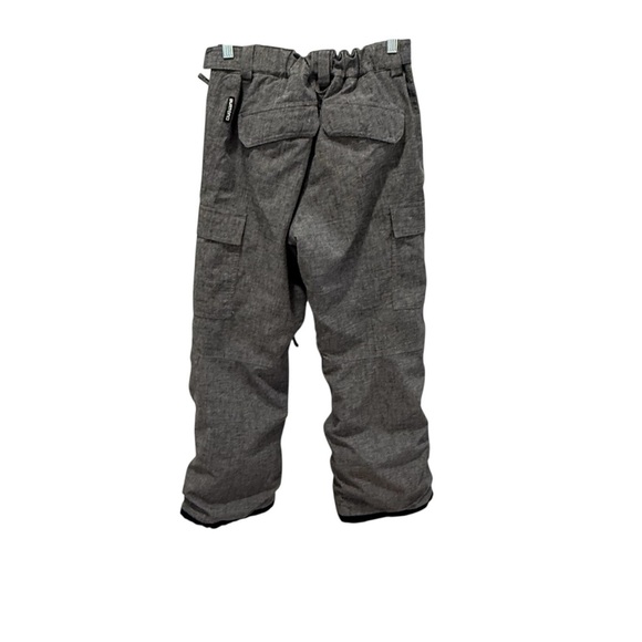 Burton Dryride Snow Pants Boys Exile Ski Snowboard Gray Cargo Winter xl size 18 - Picture 6 of 11
